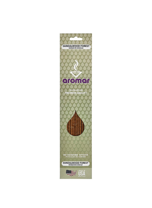 Aromar Sandalwood Forest Incense 20 Stick Brown
