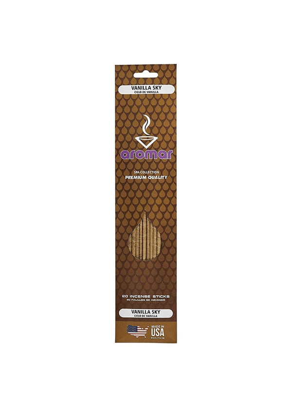 Aromar Vanilla Sky Incense 20 Stick Brown