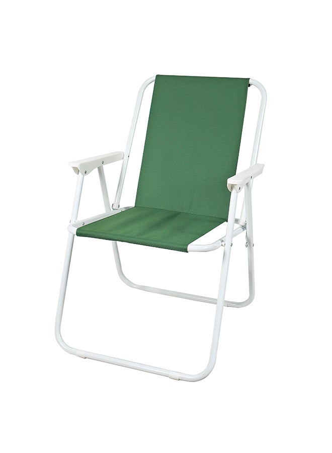 Campmate Foldable Beach Chair Green/White