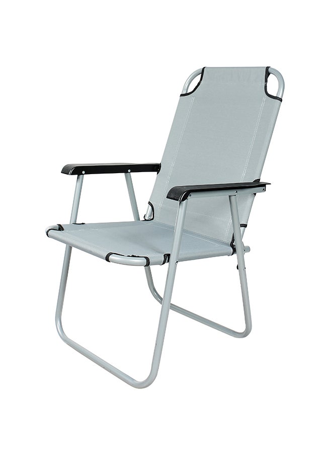 Campmate Foldable Beach Chair Grey/White