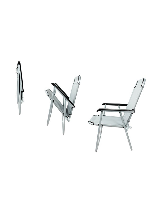 Campmate Foldable Beach Chair Grey/White