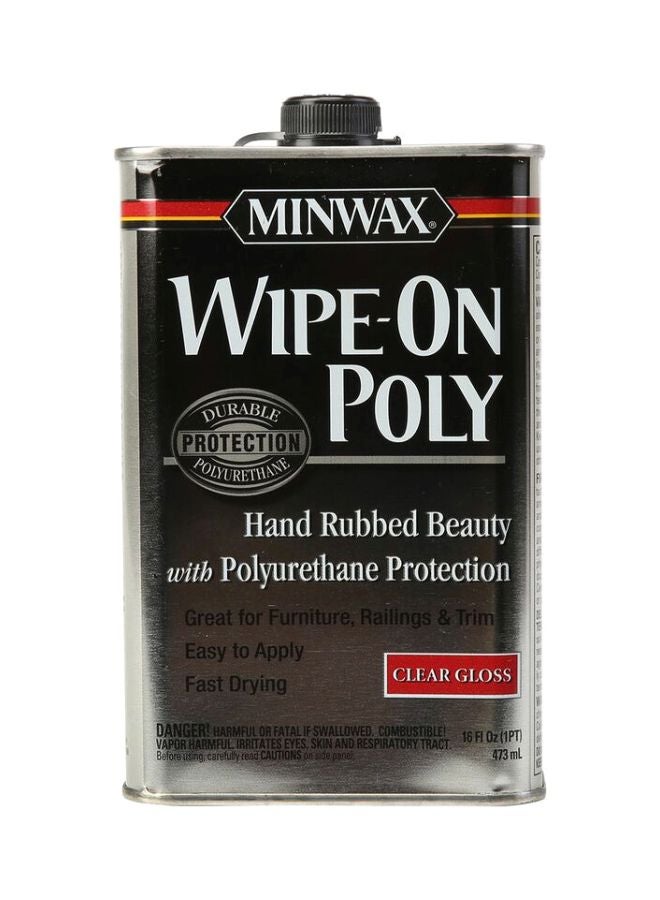 Minwax Wipe-On Polyurethane Clear Gloss 473ml