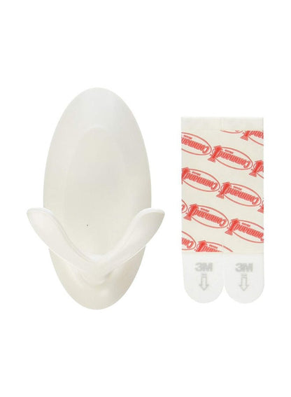 3M Command Medium Quartz Double Hook - White