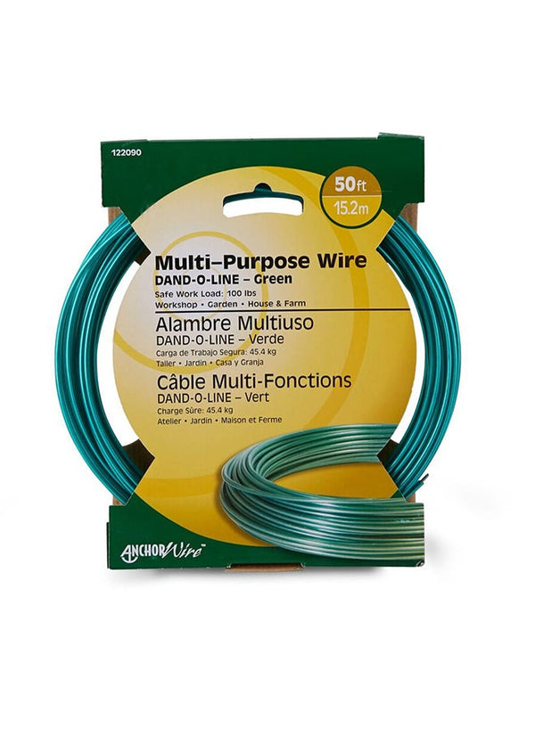 Hillman Multi-Purpose Wire Green - 15.2m