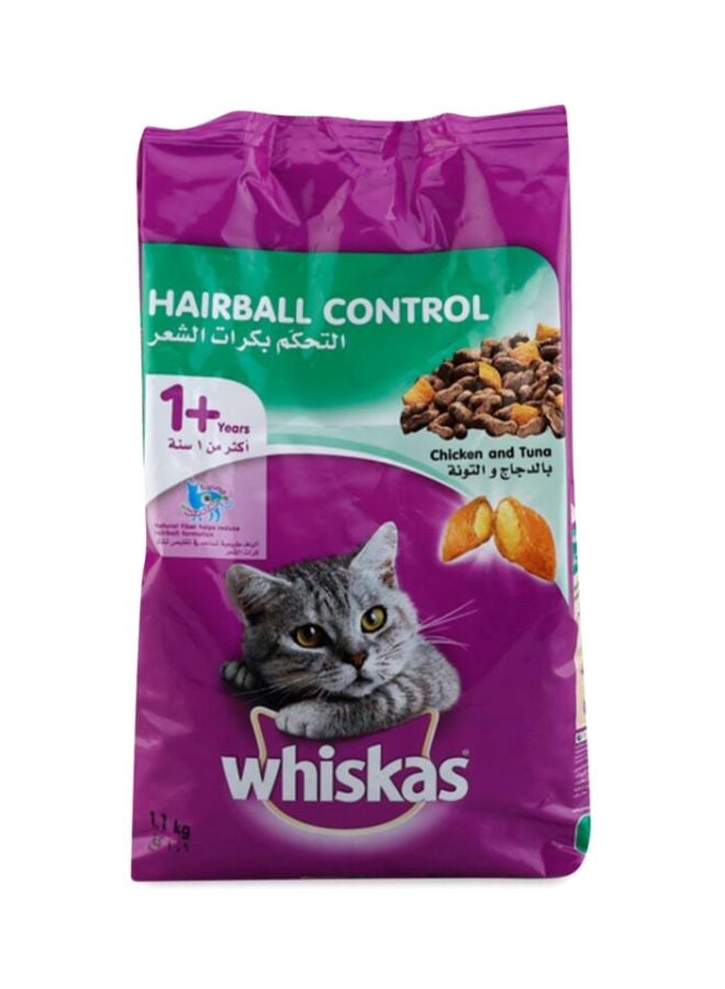 Whiskas Hairball Control Cat Dry Food 1.1kg