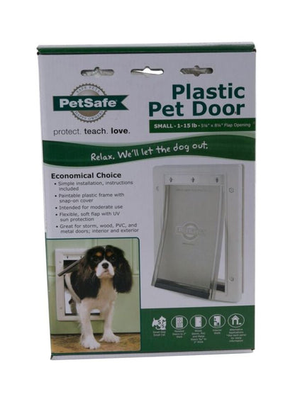 PetSafe Plastic Pet Door - Silver/White S