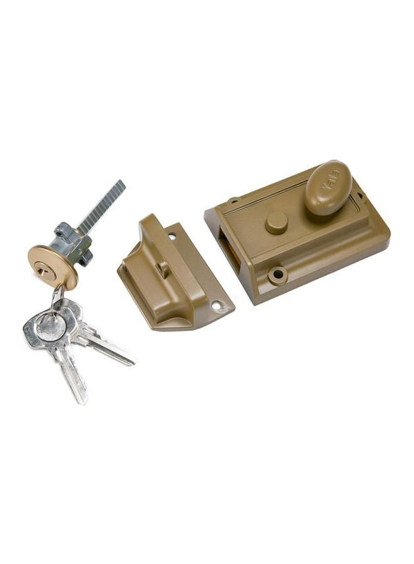 Yale Pack Of 3 Night Latch Gold/Silver