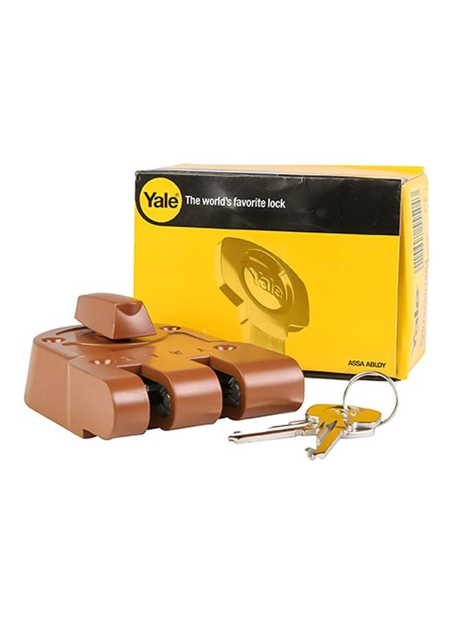 Yale Pack Of 3 Night Latch Gold/Silver