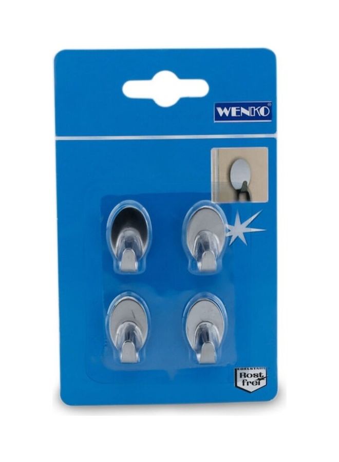 Wenko Stainless Midget Steel Hooks - Pack of 4