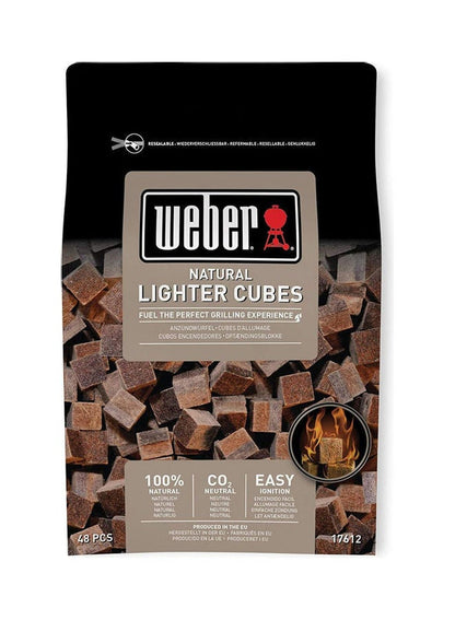 Weber 48-Piece Lighter Cubes Natural