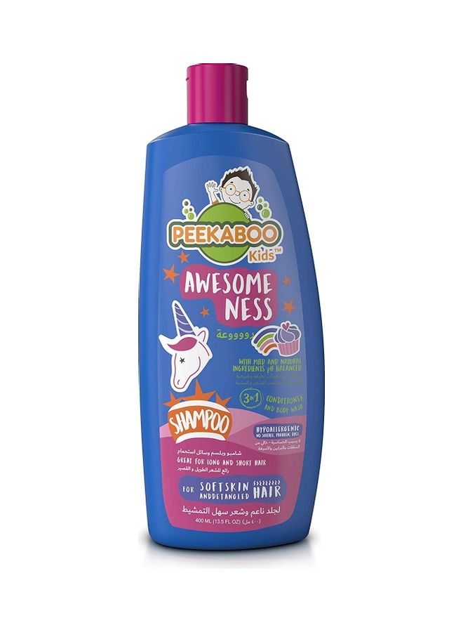 Peekaboo 3-In-1 Shampoo, Conditioner, Body Wash 400ml