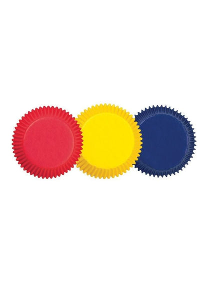 Wilton 75-Piece Baking Cup Set Red/Yellow/Blue 4.5x3.8x1.8inch
