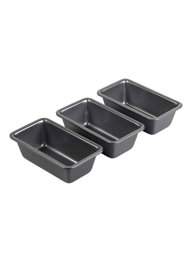 Wilton Mini Loaf Pan Set of 3 Black