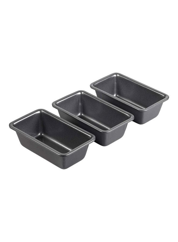 Wilton Mini Loaf Pan Set of 3 Black