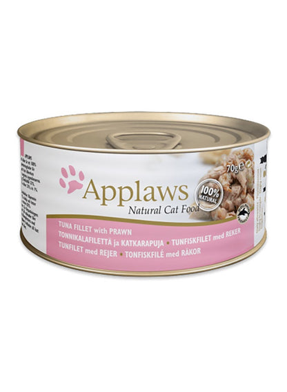 Applaws Cat Tuna Fillet With Prawn In Broth 70grams