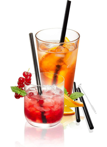 GEFU Glass Straw Set with Brush - Stylish & Eco-Friendly