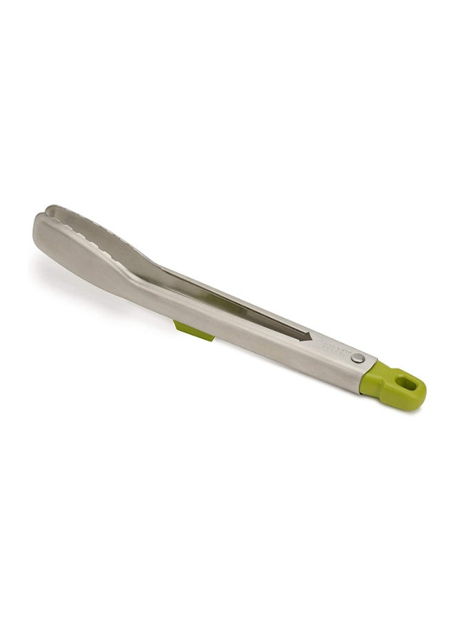Joseph Joseph Elevate Slimline Tongs Silver/Green