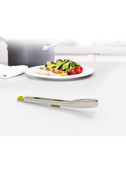 Joseph Joseph Elevate Slimline Tongs Silver/Green