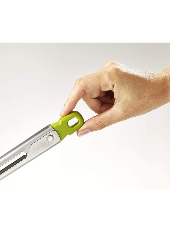 Joseph Joseph Elevate Slimline Tongs Silver/Green
