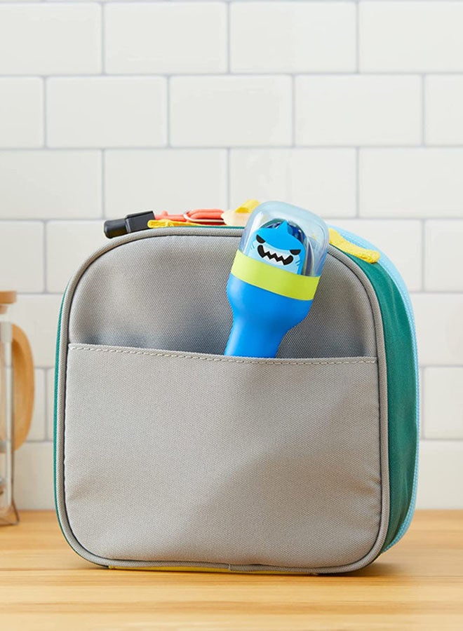 ZOKU 4-Piece Shark Pocket Utensil Set Blue