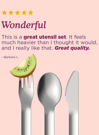 ZOKU 4-Piece Shark Pocket Utensil Set Blue