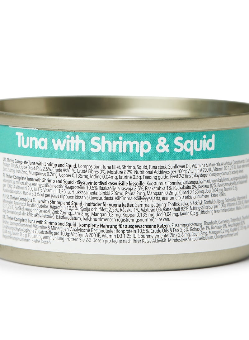 THRIVE Complete Cat Tuna With Shrimp And Squid 75g