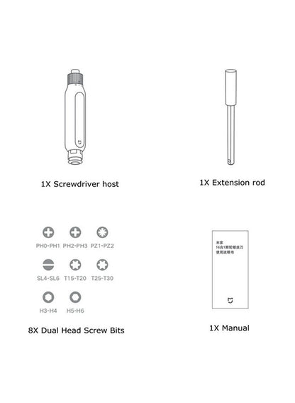 Xiaomi Mijia 16 In 1 Ratchet Screwdriver - Generic