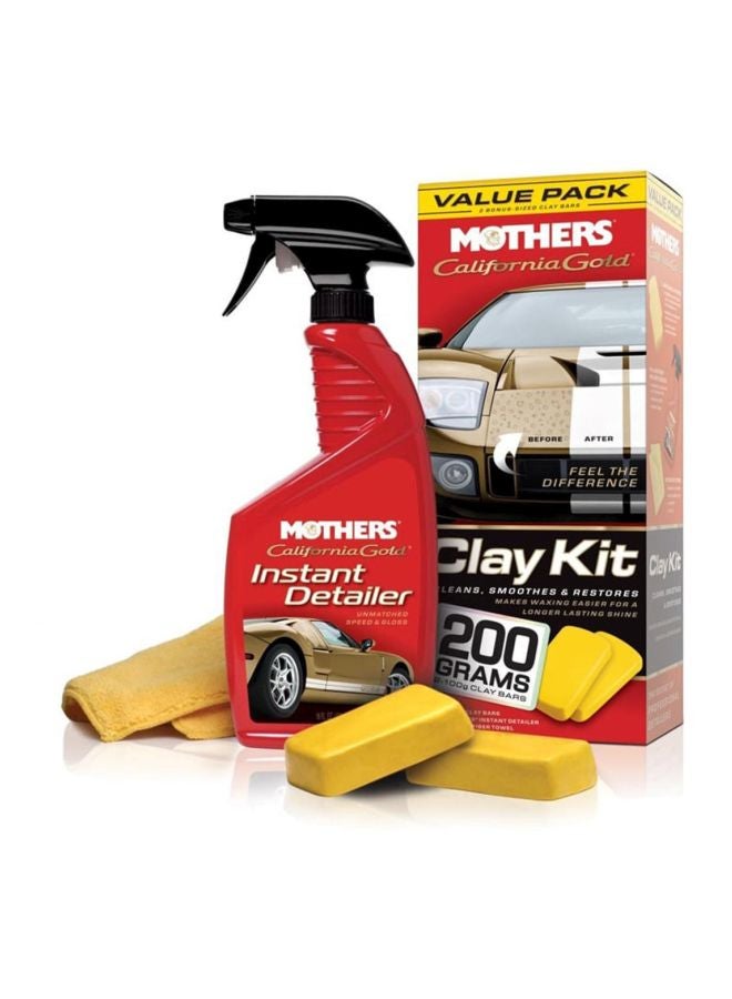 MOTHERS California Gold Instant Detailer Clay Bar Kit