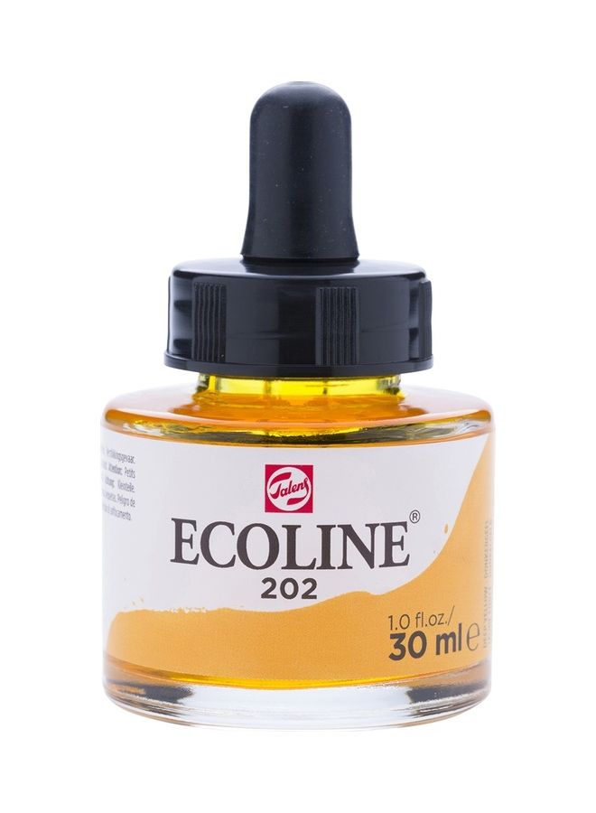 Talens Ecoline Liquid Watercolour Bottle 202 Deep Yellow