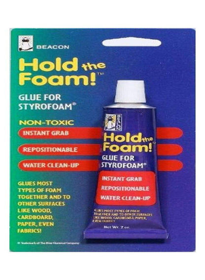 Beacon Hold The Foam Styrofoam Glue White