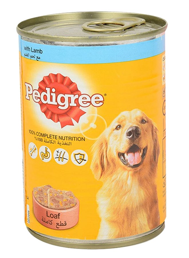 Pedigree Lamb Dog Loaf Wet Food 400g