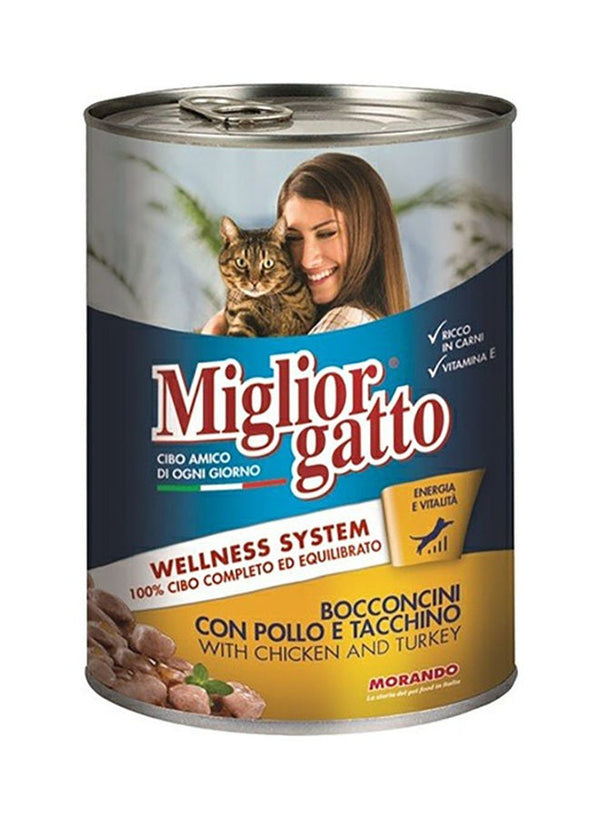 Morando Canned Cat Food - Miglior Gatto Chicken & Turkey