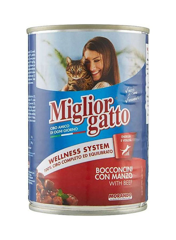 Miglior Gatto Beef Shredded Cat Food 405g by Morando