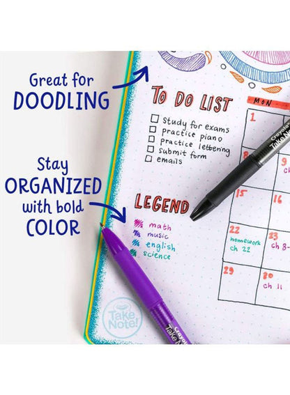 Crayola 6-Piece Take Note Washable Gel Pens Set