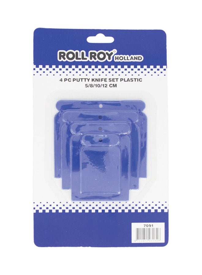 Roll Roy 4-Piece Putty Knife Set Blue