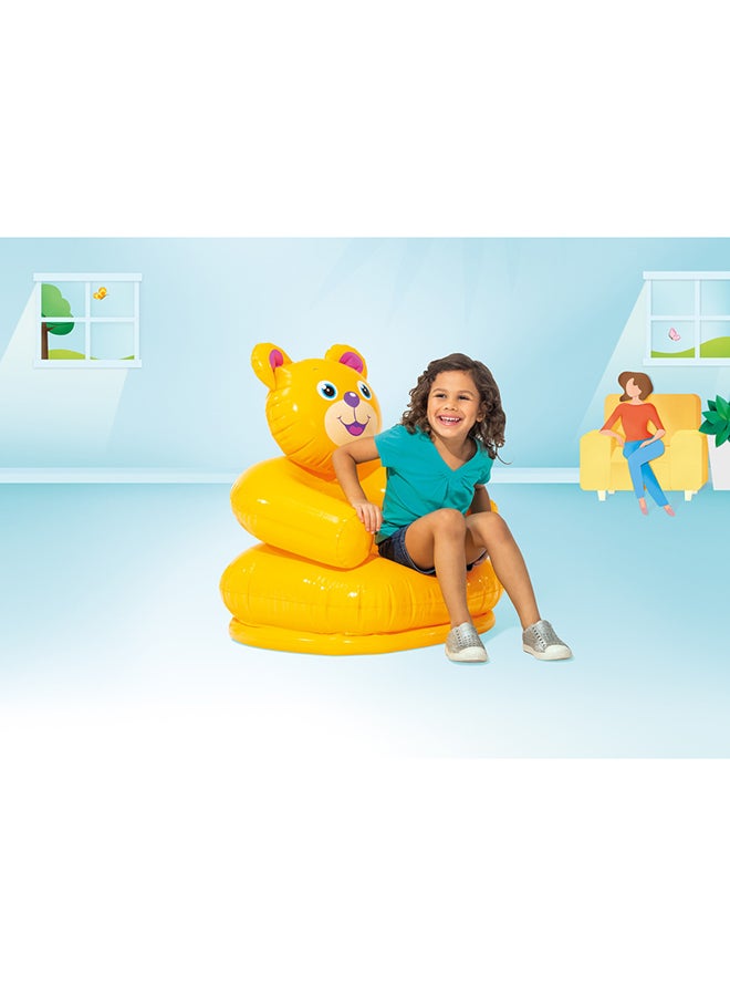 INTEX Durable Inflatable Happy Animal Chair for Babies