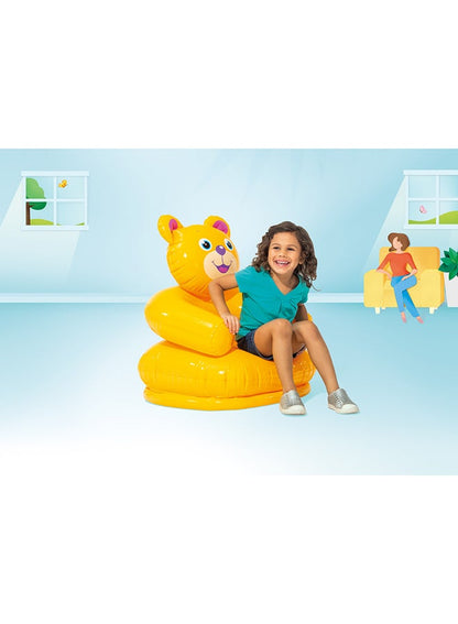 INTEX Durable Inflatable Happy Animal Chair for Babies