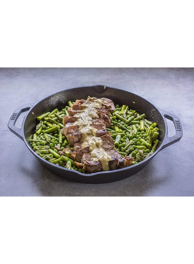 Lodge Cast Iron Dual Handle Pan Black 30.4cm