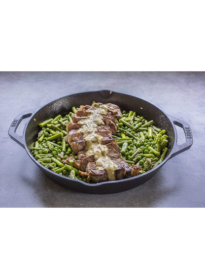Lodge Cast Iron Dual Handle Pan Black 30.4cm