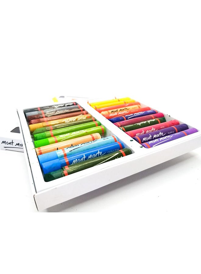 Mont Marte 24-Piece Oil Pastels Set