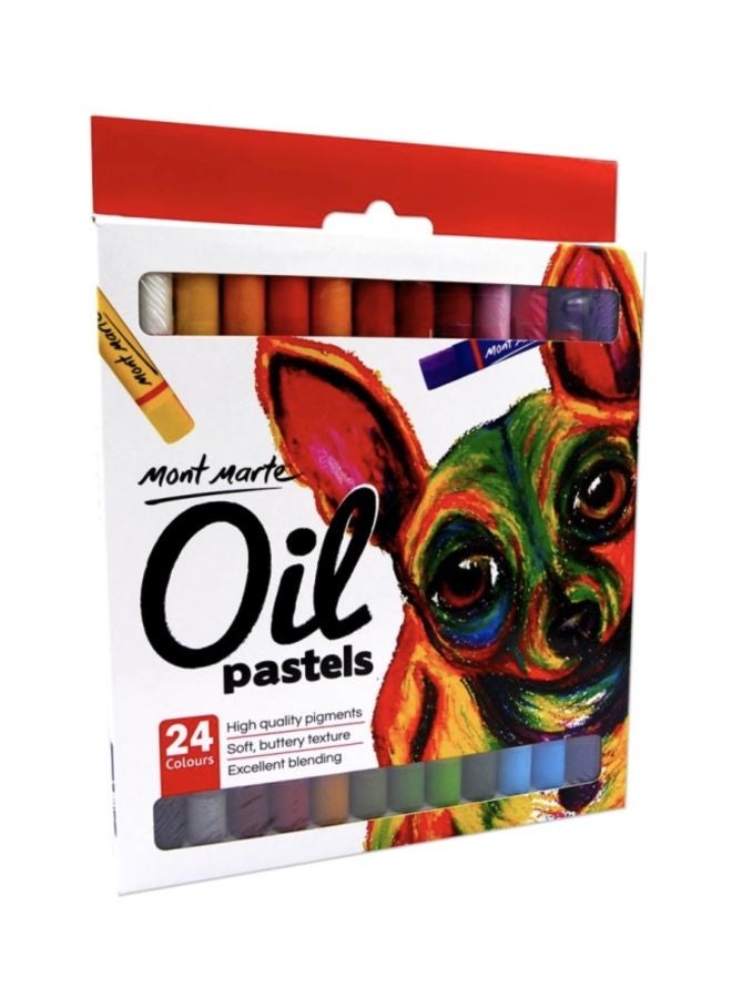 Mont Marte 24-Piece Oil Pastels Set