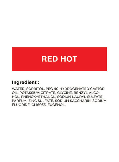 Closeup Red Hot Antibacterial Mouthwash 400ml