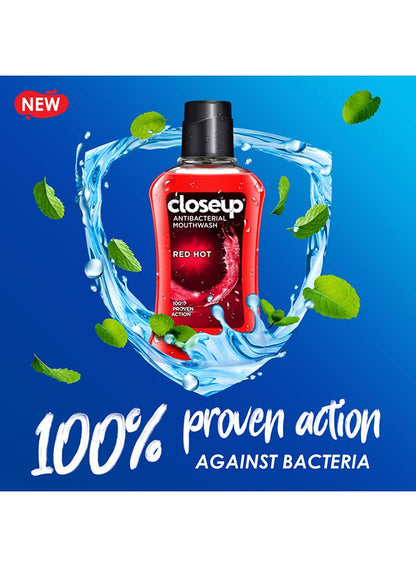 Closeup Red Hot Antibacterial Mouthwash 400ml