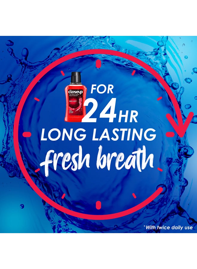 Closeup Red Hot Antibacterial Mouthwash 400ml