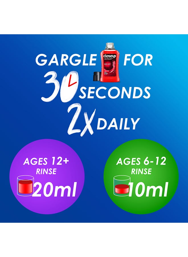 Closeup Red Hot Antibacterial Mouthwash 400ml