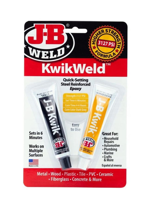 J-B WELD KwikWeld Epoxy Pack of 2 Dark Grey