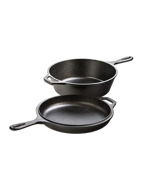 Lodge LCC3 Pre-Seasoned Cast Iron Cooker Black