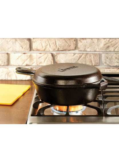 Lodge LCC3 Pre-Seasoned Cast Iron Cooker Black