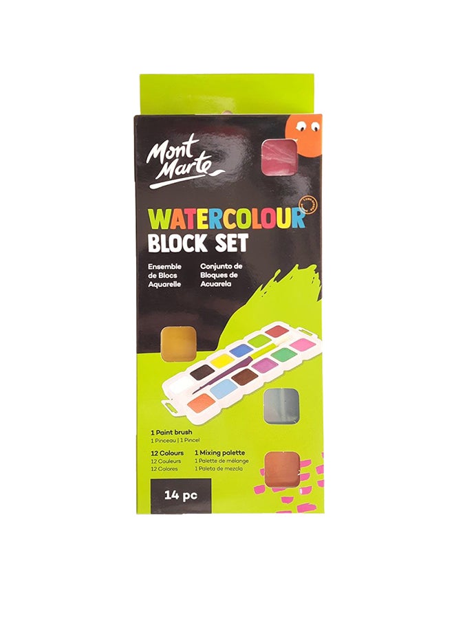 Mont Marte 12-Piece Kids Water Colours Set