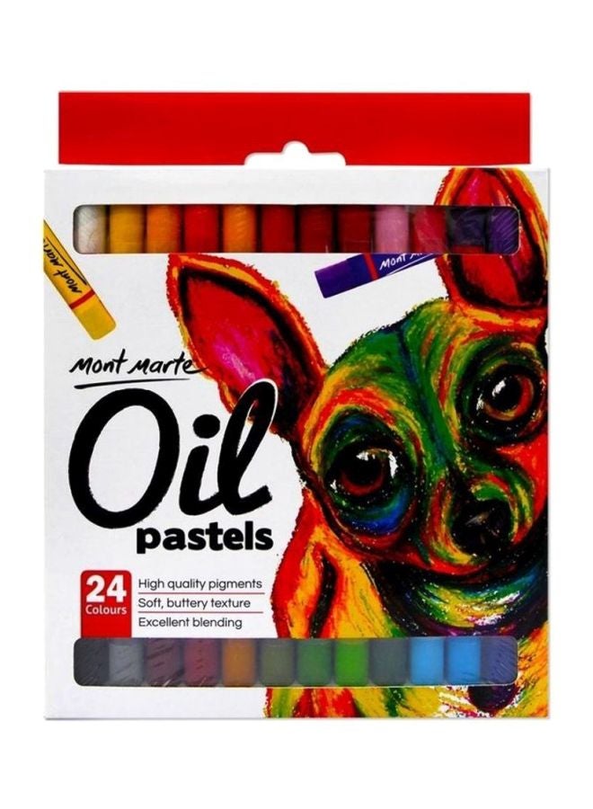 Mont Marte 24-Piece Oil Pastels Set